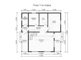 3d проект ДК186 - планировка 1 этажа