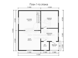 3d проект ДК187 - планировка 1 этажа