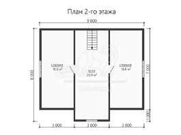3d проект ДК187 - планировка 2 этажа</div>