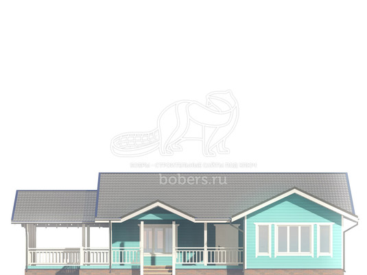 3d проект ДК189 - фасад 1