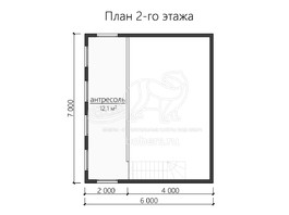 3d проект ДК192 - планировка 2 этажа