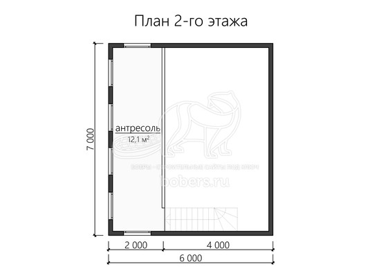 3d проект ДК192 - планировка 2 этажа