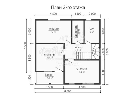 3d проект ДК199 - планировка 2 этажа</div>
