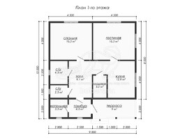 3d проект ДК202 - планировка 1 этажа</div>