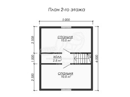 3d проект ДК208 - планировка 2 этажа