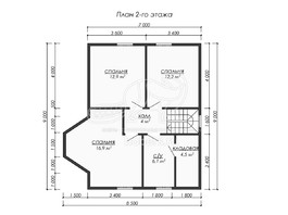 3d проект ДК211 - планировка 2 этажа