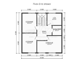 3d проект ДК223 - планировка 2 этажа