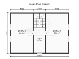 3d проект ДК226 - планировка 2 этажа