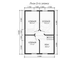 3d проект ДК235 - планировка 2 этажа</div>