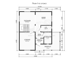 3d проект ДК239 - планировка 1 этажа