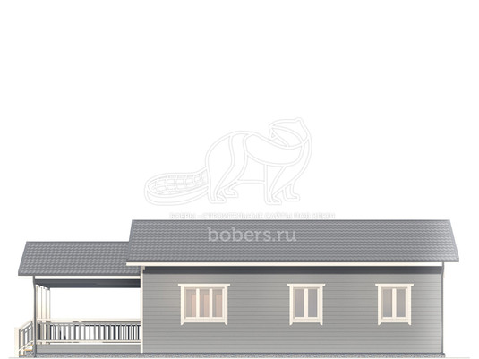 3d проект ДК245 - фасад 3