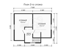 3d проект ДК246 - планировка 2 этажа