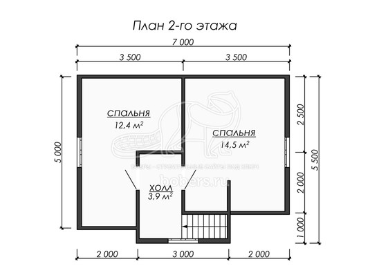 3d проект ДК246 - планировка 2 этажа