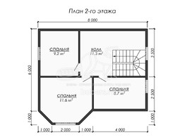 3d проект ДК251 - планировка 2 этажа