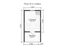 3d проект ДК255 - планировка 2 этажа