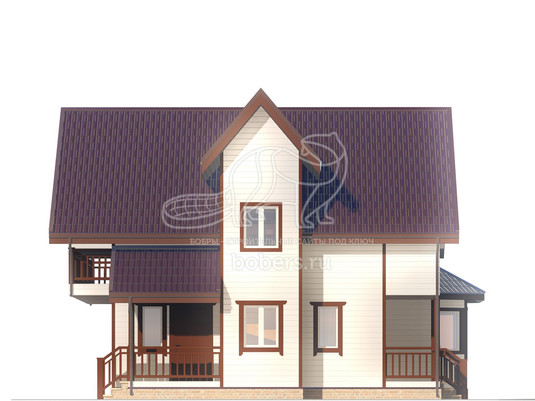 3d проект ДК258 - фасад 2