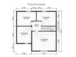 3d проект ДК261 - планировка 2 этажа</div>