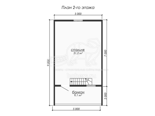 3d проект ДК262 - планировка 2 этажа