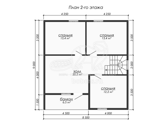 3d проект ДК263 - планировка 2 этажа</div>