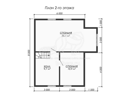 3d проект ДК265 - планировка 2 этажа</div>