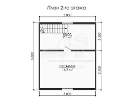 3d проект ДК269 - планировка 2 этажа