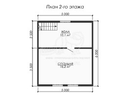 3d проект ДК285 - планировка 2 этажа
