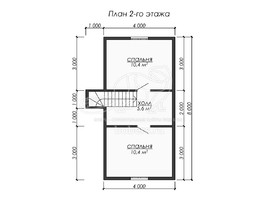 3d проект ДК287 - планировка 2 этажа