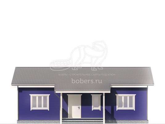 3d проект ДК296 - фасад 1