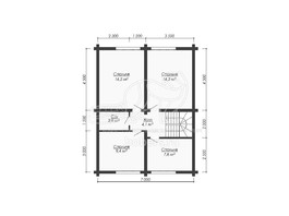 3d проект ДО007 - планировка 2 этажа