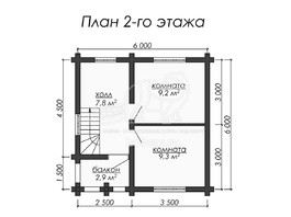 3d проект ДО013 - планировка 2 этажа