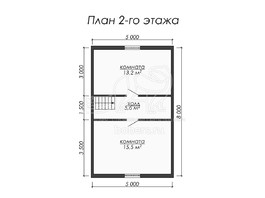 3d проект ДО015 - планировка 2 этажа