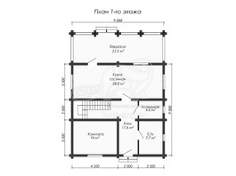 3d проект ДО022 - планировка 1 этажа