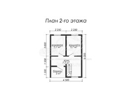 3d проект ДУ007 - планировка 2 этажа