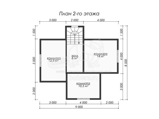 Пример планировки дома под усадку