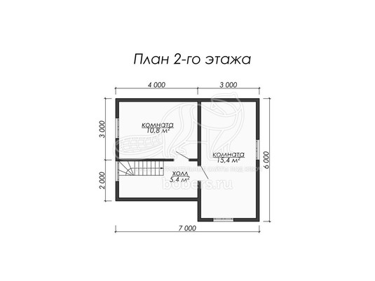 3d проект ДУ017 - планировка 2 этажа