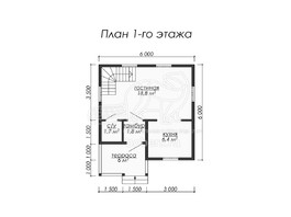3d проект ДУ019 - планировка 1 этажа