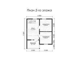 3d проект ДУ019 - планировка 2 этажа