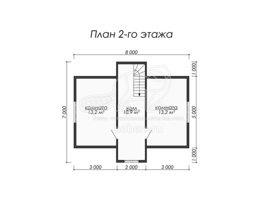 3d проект ДУ025 - планировка 2 этажа