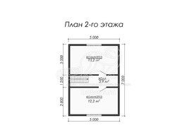 3d проект ДУ026 - планировка 2 этажа