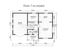 3d проект ДУ028 - планировка 1 этажа