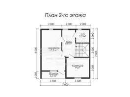 3d проект ДУ029 - планировка 2 этажа