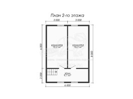 3d проект ДУ033 - планировка 2 этажа