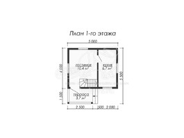 3d проект ДУ036 - планировка 1 этажа