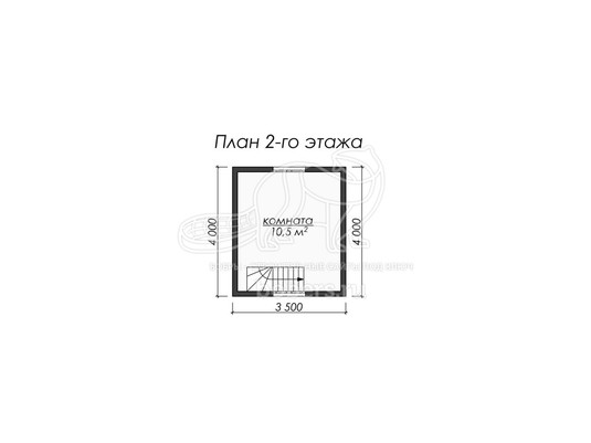 3d проект ДУ036 - планировка 2 этажа