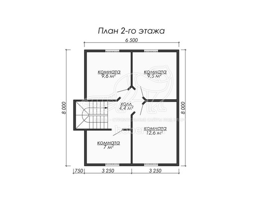 3d проект ДУ040 - планировка 2 этажа</div>