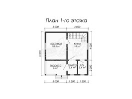3d проект ДУ043 - планировка 1 этажа
