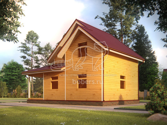 3d проект ДУ044 - вид сзади