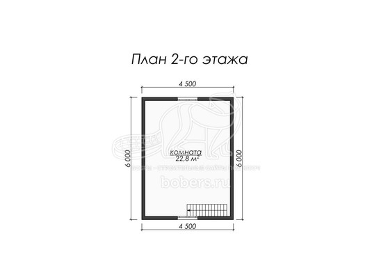 3d проект ДУ056 - планировка 2 этажа