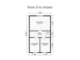 3d проект ДУ058 - планировка 2 этажа