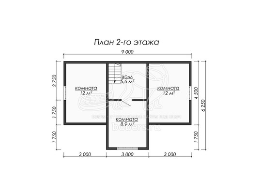 3d проект ДУ062 - планировка 2 этажа</div>